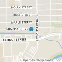 Map location of 4507 Mimosa Dr, Bellaire TX 77401