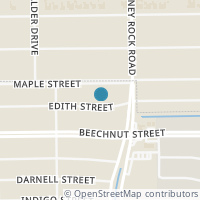 Map location of 5322 Edith St, Houston TX 77096