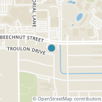 Map location of 7518 Troulon Dr, Houston TX 77074