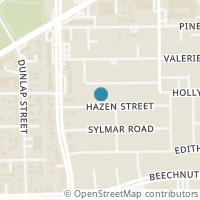 Map location of 5650 Hazen St, Houston TX 77081