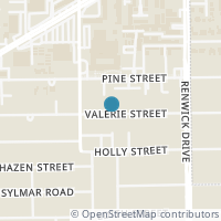 Map location of 5516 Valerie Street, Houston, TX 77081