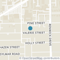 Map location of 5516 Valerie St, Houston TX 77081