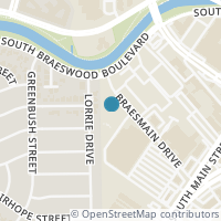 Map location of 8020 Braesmain Dr #2101, Houston TX 77025
