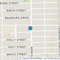 Map location of 4500 Valerie St, Bellaire TX 77401