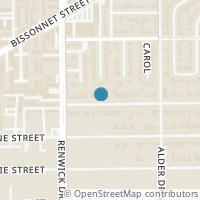 Map location of 5416 Braeburn Drive, Bellaire, TX 77401