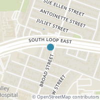 Map location of 3610 Broad Street, Houston, TX 77087