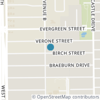 Map location of 4534 Birch St, Bellaire TX 77401