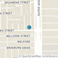 Map location of 548 Cascade Street, Bellaire, TX 77401
