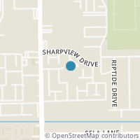 Map location of 12169 Sharpview Drive, Houston, TX 77072
