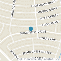 Map location of 7118 Sharpview Dr, Houston TX 77074