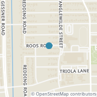 Map location of 8419 N Roos Road, Houston, TX 77036