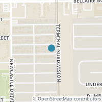 Map location of 4306 Jonathan St, Bellaire TX 77401
