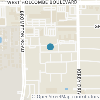 Map location of 2701 Bellefontaine St #A22, Houston TX 77025