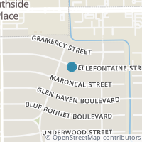 Map location of 3637 Bellefontaine Street, Houston, TX 77025