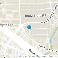 Map location of 2606 Woodridge Cove Dr, Houston TX 77087