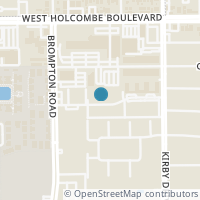 Map location of 2700 Bellefontaine Street #A25, Houston, TX 77025