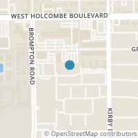 Map location of 2700 Bellefontaine St #A25, Houston TX 77025