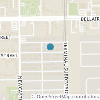 Map location of 4328 Jane St, Bellaire TX 77401