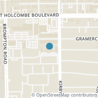 Map location of 2600 Bellefontaine St #D18, Houston TX 77025