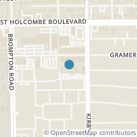 Map location of 2600 Bellefontaine Street #C12, Houston, TX 77025