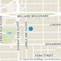 Map location of 4920 Laurel Street, Bellaire, TX 77401