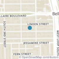 Map location of 4812 Laurel St, Bellaire TX 77401