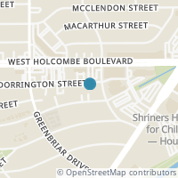Map location of 2203 Dorrington St #201, Houston TX 77030