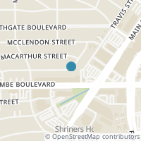 Map location of 2035 Sheridan Street #B, Houston, TX 77030