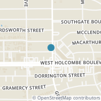 Map location of 2302 Sheridan Street, Houston, TX 77030