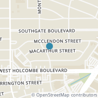 Map location of 2130 MacArthur Street, Houston, TX 77030