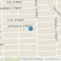 Map location of 7607 Kernel St, Houston TX 77012