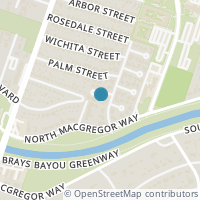 Map location of 3866 Gertin St, Houston, TX 77004