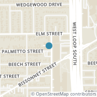 Map location of 4802 Palmetto St, Bellaire TX 77401