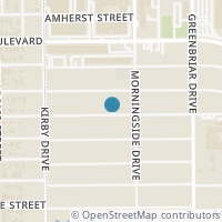 Map location of 2420 Swift Boulevard, Houston, TX 77030