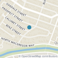 Map location of 3333 Calumet St, Houston TX 77004