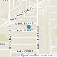 Map location of 4530 Elm St, Bellaire TX 77401