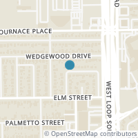 Map location of 834 Jaquet Drive, Bellaire, TX 77401