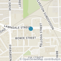 Map location of 7316 Lawndale St, Houston TX 77012