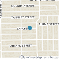 Map location of 2903 Lafayette Street, West University, TX 77005