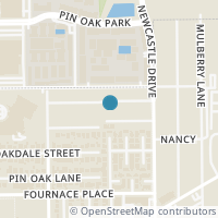 Map location of 4517 Sunburst St, Bellaire TX 77401
