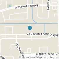 Map location of 12660 Ashford Point Dr #605, Houston TX 77082