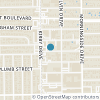 Map location of 2520 Robinhood Street #402, Houston, TX 77005