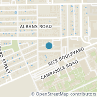 Map location of 1731 Sunset Boulevard, Houston, TX 77005