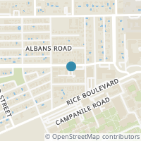 Map location of 1717 Sunset Boulevard, Houston, TX 77005