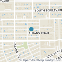 Map location of 1828 Albans Rd, Houston TX 77005