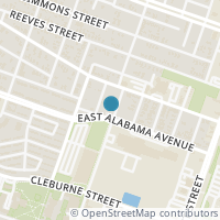 Map location of 3522 Sampson Street, Houston, TX 77004