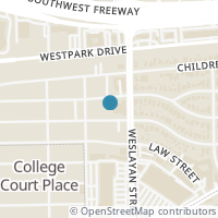 Map location of 5210 Weslayan St #106, Houston TX 77005