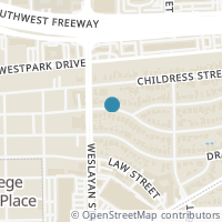 Map location of 3919 Purdue Street, Houston, TX 77005