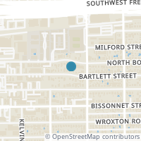 Map location of 2320 Bartlett St, Houston TX 77098