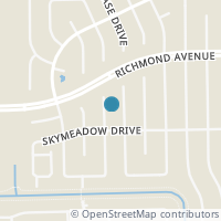 Map location of 3223 Knoll West Drive, Houston, TX 77082